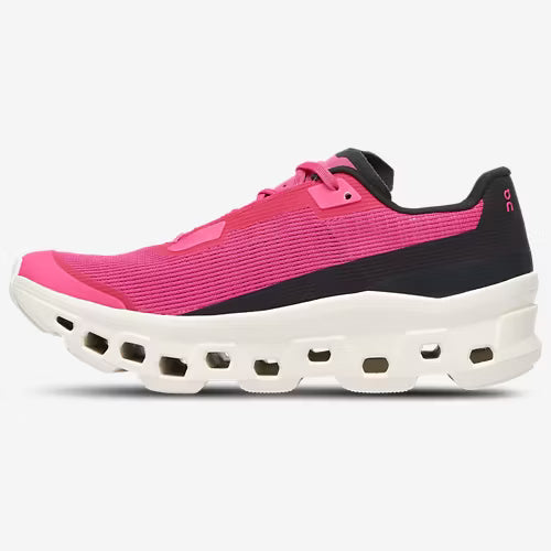 On Cloudmonster | Ivory/Pink