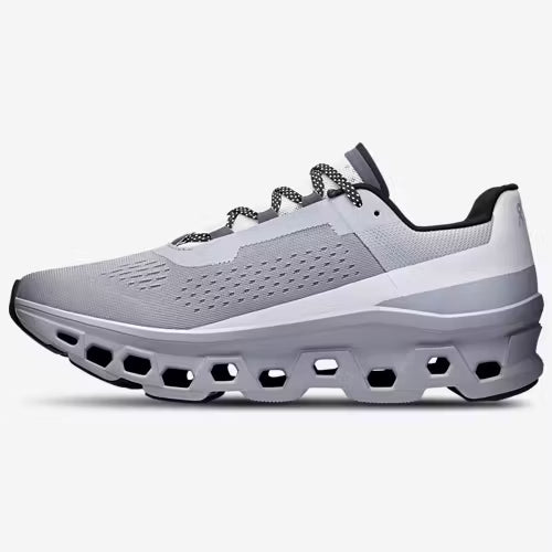 On Cloudmonster | Alloy/Silver