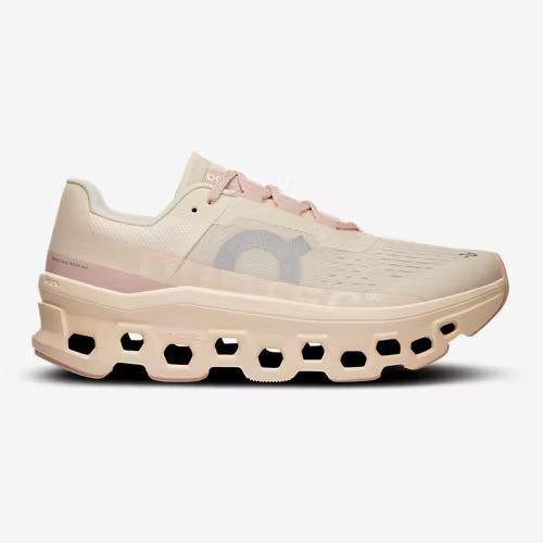 On Cloudmonster | Tan/Pink