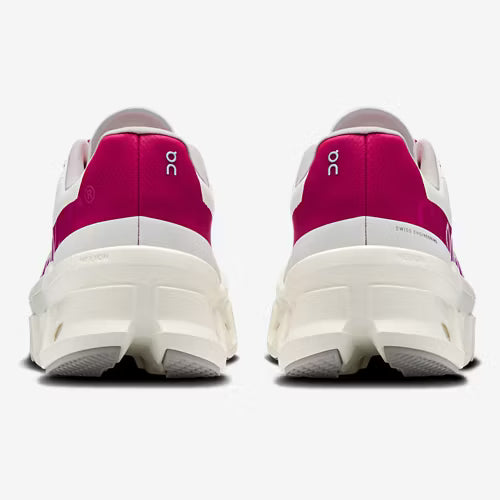 On Cloudmonster | Ivory/Grenadine