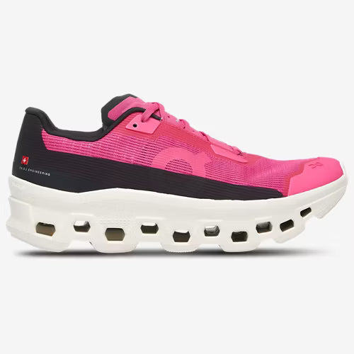 On Cloudmonster | Ivory/Pink