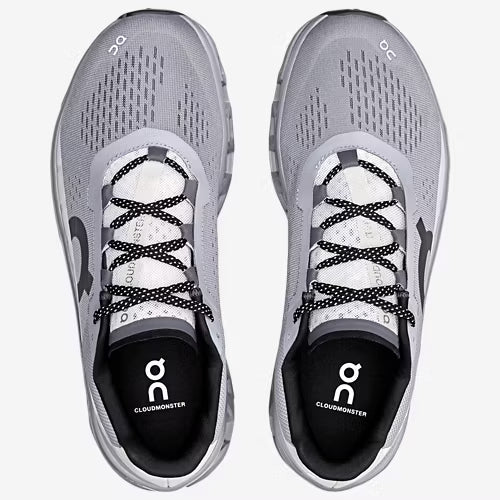On Cloudmonster | Alloy/Silver