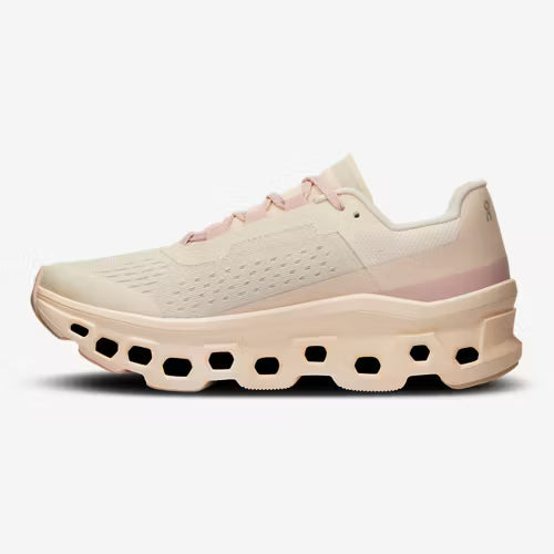 On Cloudmonster | Tan/Pink